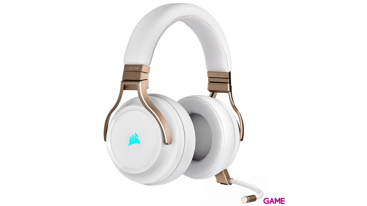 Corsair VIRTUOSO RGB Wireless Perlado- 7.1 PC-PS4-PS5 - 3.5mm - XBOX-SWITCH-MOVIL - Auriculares Gaming Inalámbricos-4