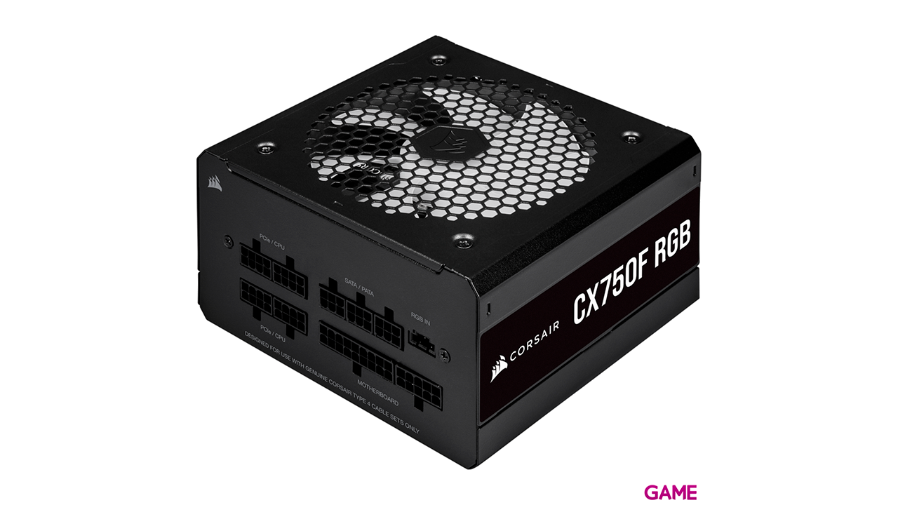 Corsair CX750F 750W - RGB - 20-pin ATX Negro - Fuente Alimentacion-1
