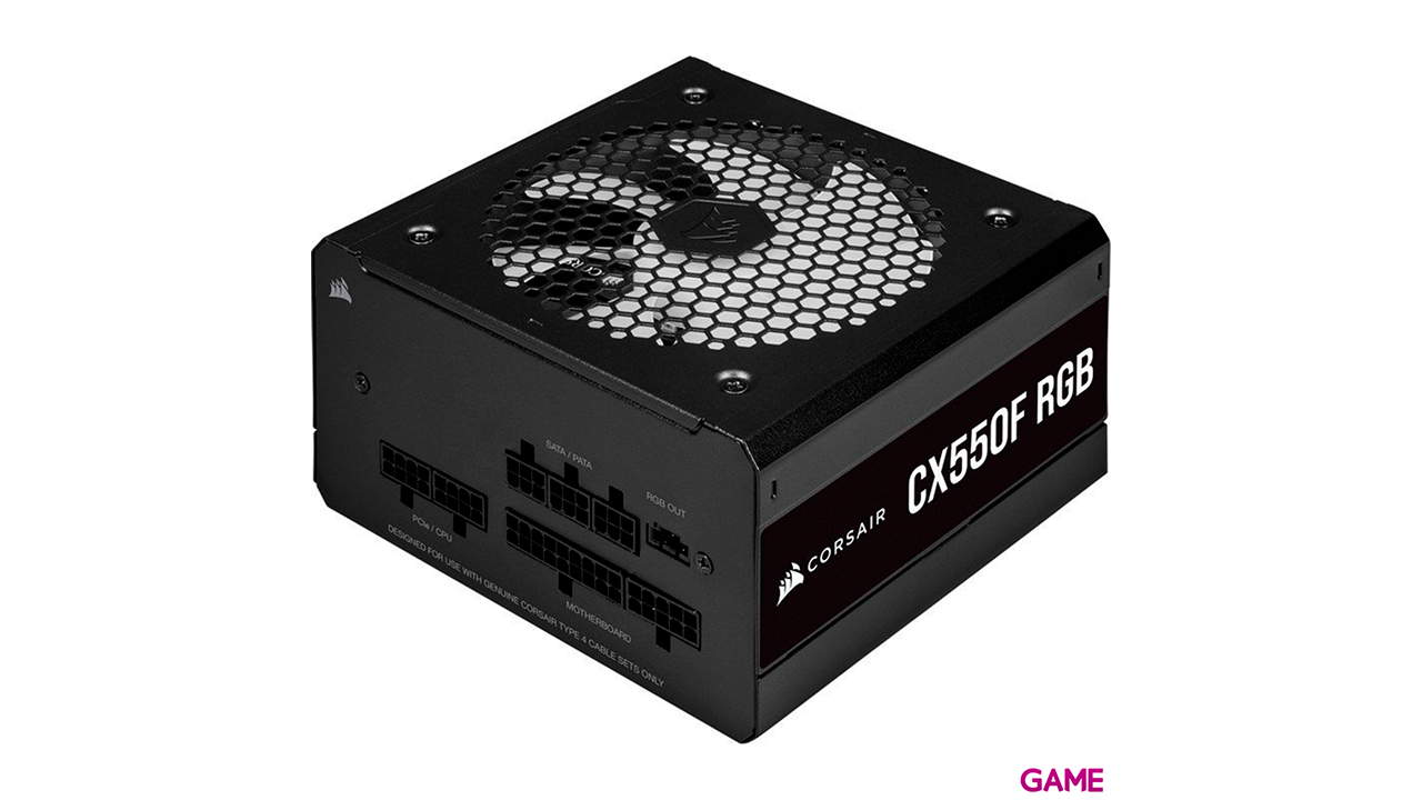 Corsair CX550F RGB 550W - RGB - 24-pin ATX Negro - Fuente Alimentacion-1