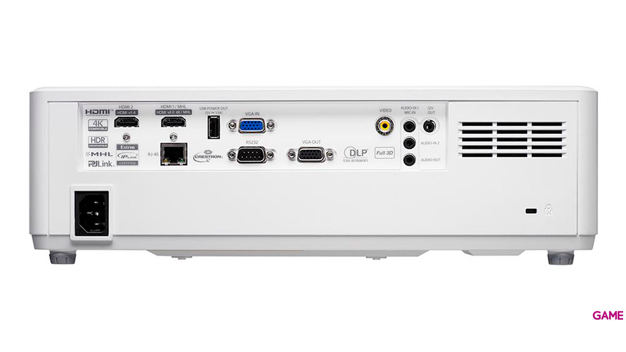 Optoma ZH606e videoproyector 6300 lúmenes ANSI DLP 1080p (1920x1080) 3D Proyector para escritorio Blanco-0