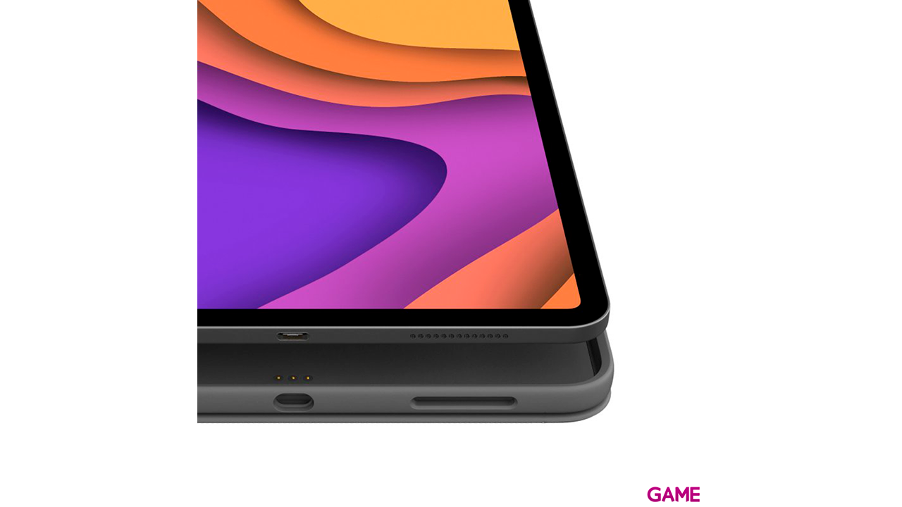 Logitech Folio Touch QWERTY Inglés internacional Gris Smart Connector-2