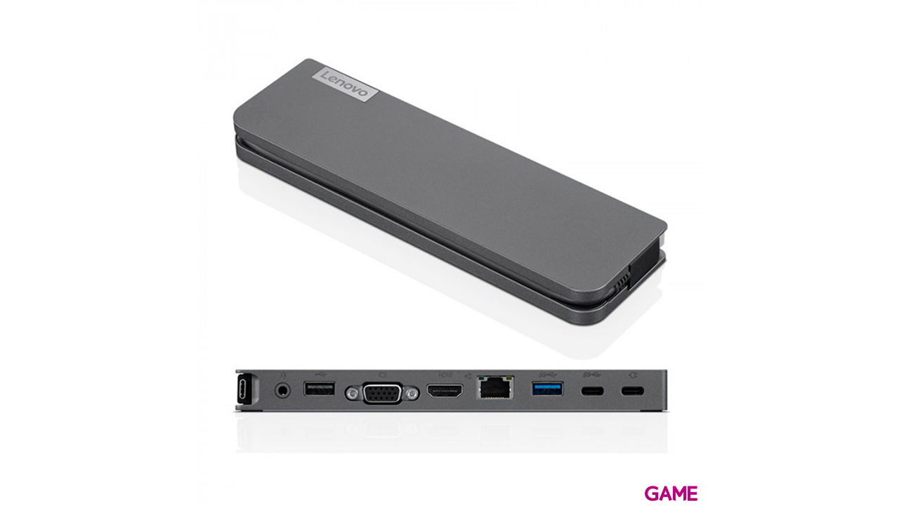 Lenovo USB-C Mini Dock Alámbrico USB 3.2 Gen 1 (3.1 Gen 1) Type-C Gris - Dock Station-1