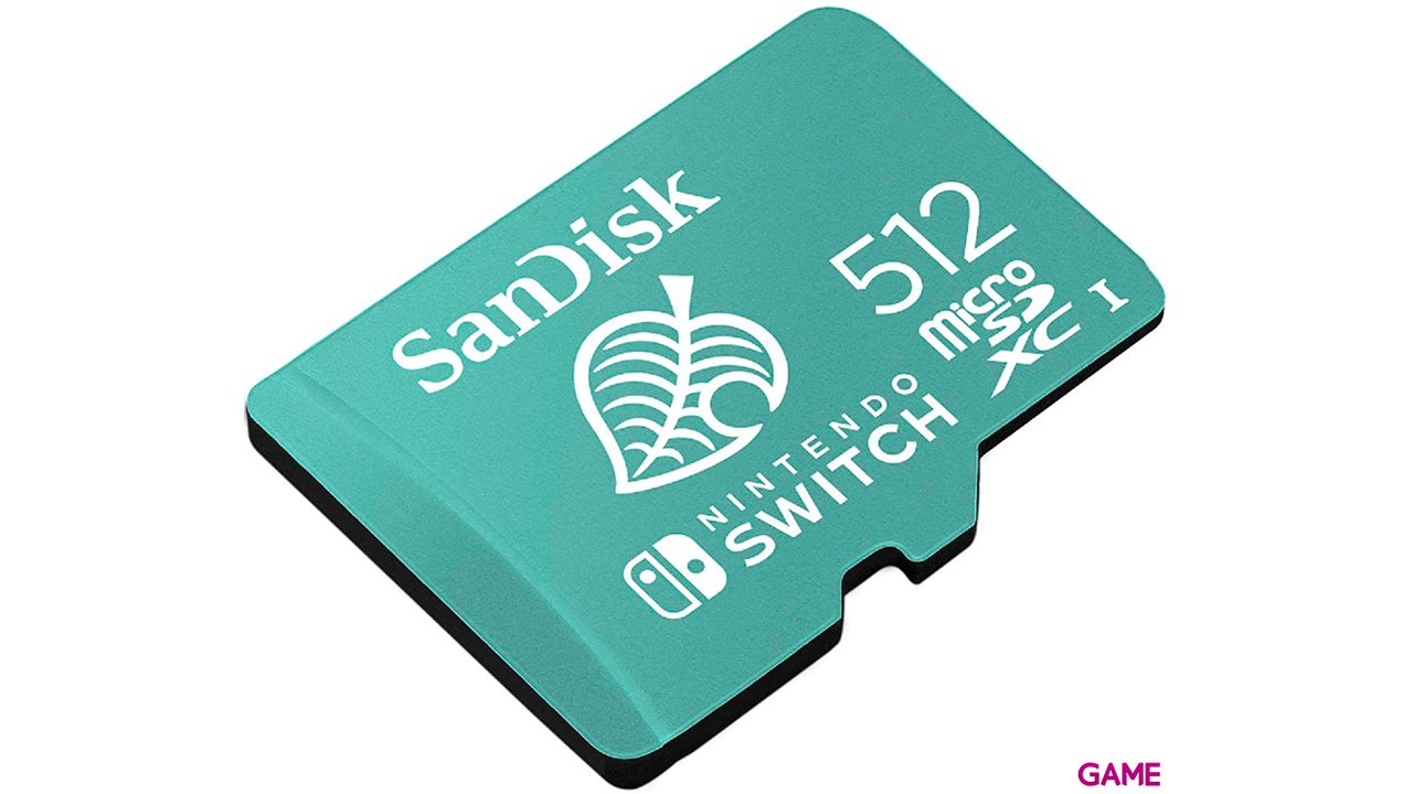 SanDisk Hoja Animal Crossing 512GB MicroSDXC UHS-I - Tarjeta Memoria-1