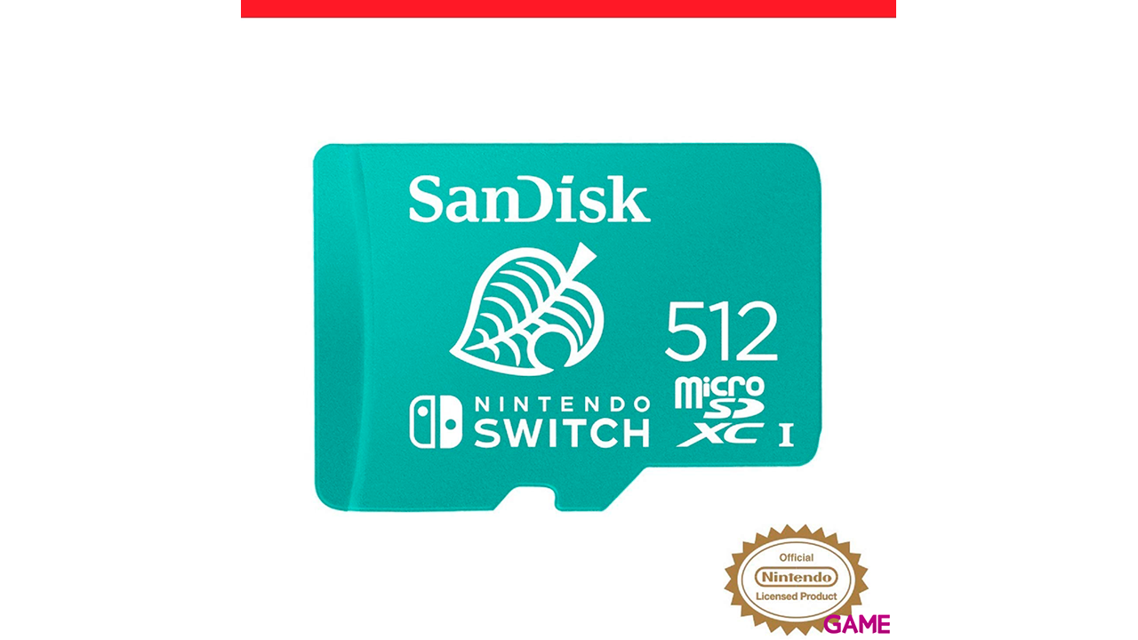 SanDisk Hoja Animal Crossing 512GB MicroSDXC UHS-I - Tarjeta Memoria-3