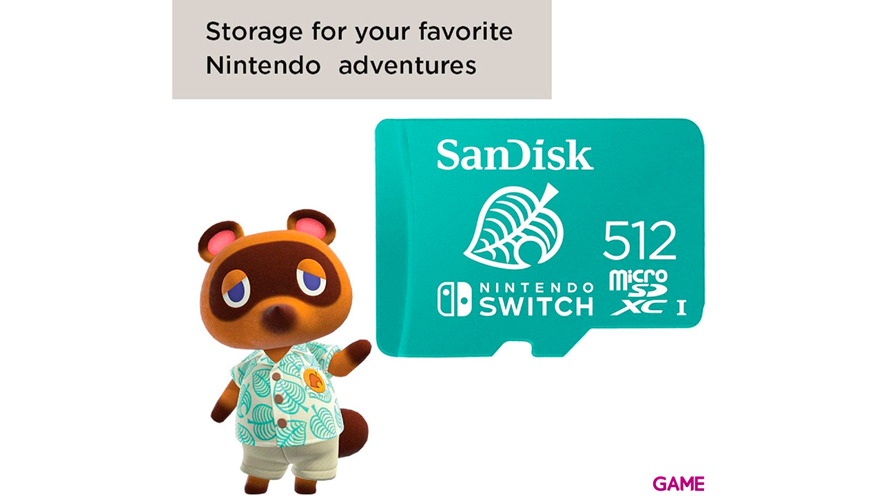 SanDisk Hoja Animal Crossing 512GB MicroSDXC UHS-I - Tarjeta Memoria-4