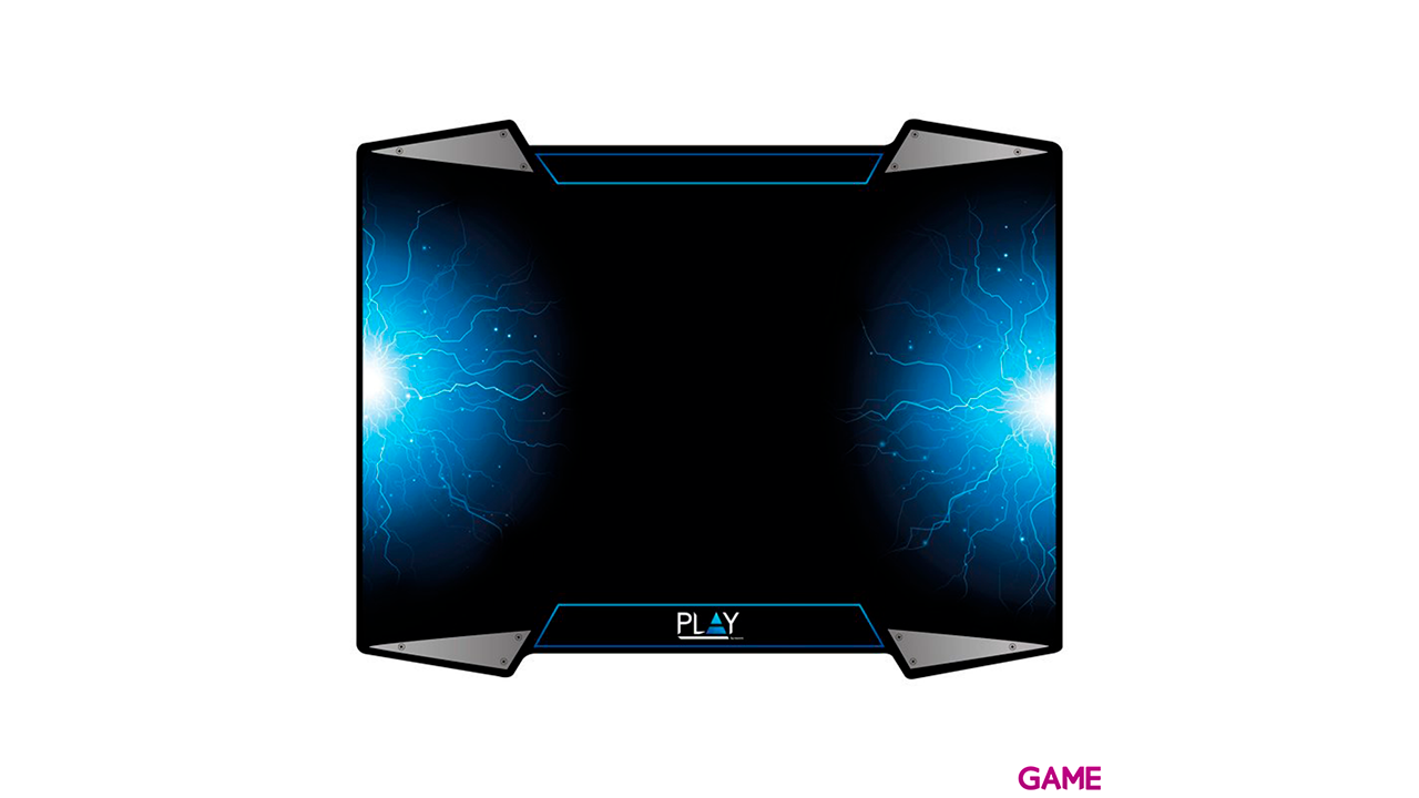 Ewent PL3340 alfombrilla para ratón Negro Azul Plata Alfombrilla de ratón para juegos-0