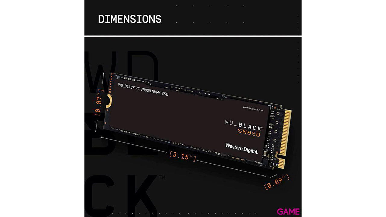WD_Black SN850 M.2 500 GB PCI Express 4.0 NVMe - Sin disipador - PC - Disco Duro-1