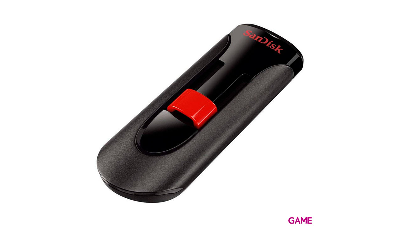 SanDisk Cruzer Glide 128GB USB A 2.0 Negro Rojo - Pendrive-1