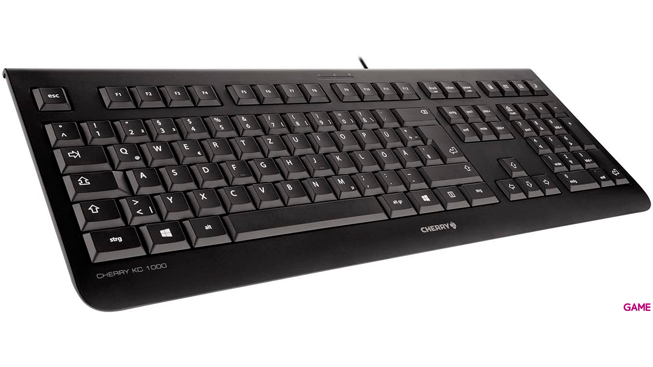 Cherry KC 1000 USB QWERTZ Alemán Negro - Teclado-2