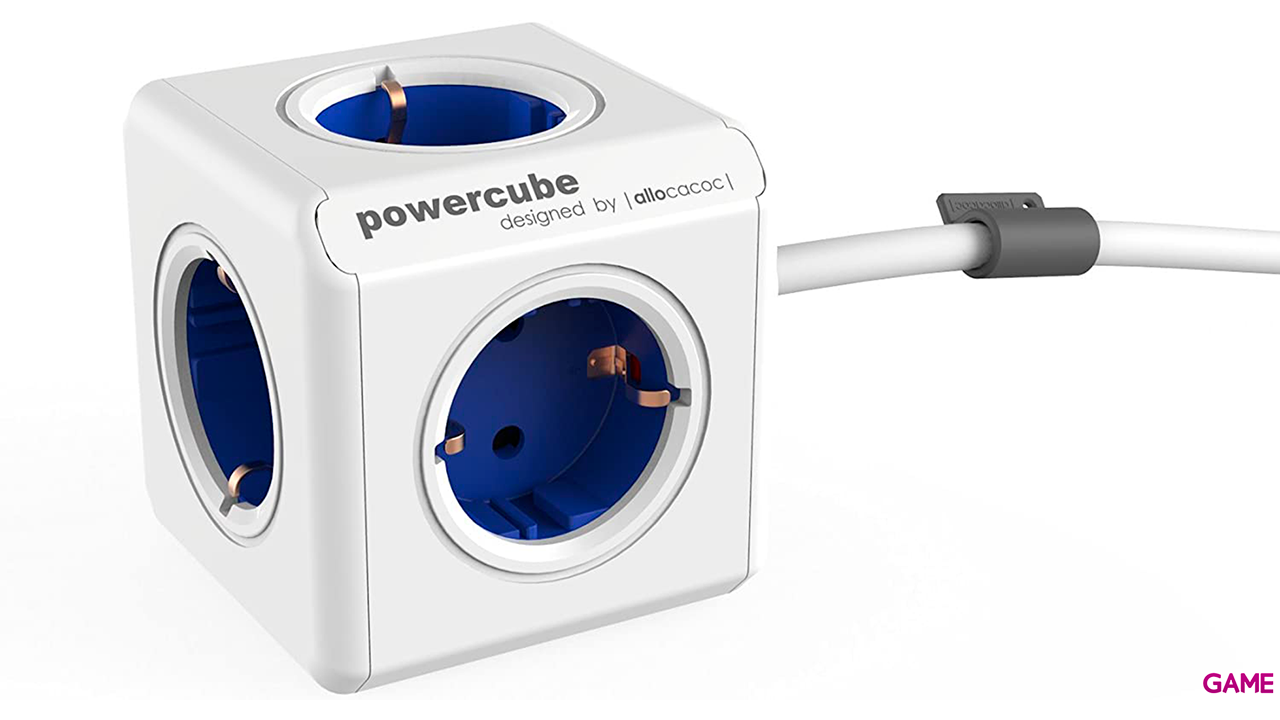 Power Cube 1300BL/DEEXPC base múltiple 1,5 m 5 salidas AC Interior Azul-0