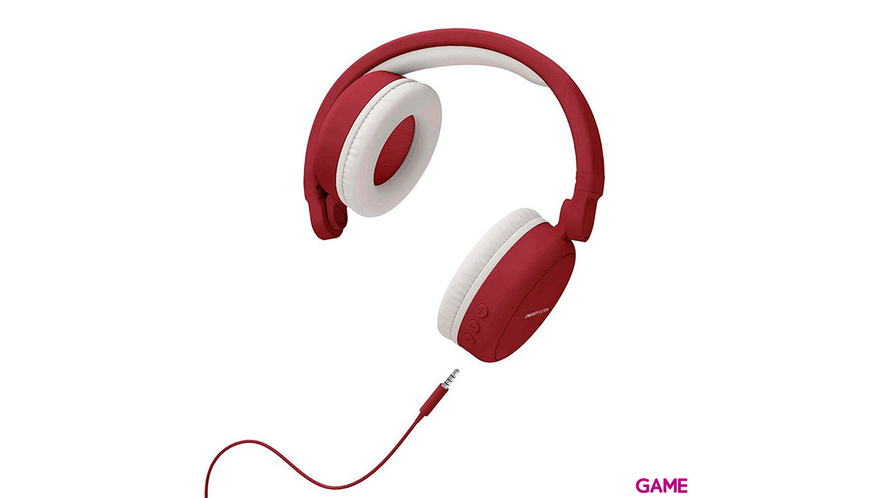 Energy Sistem 445790 3,5 mm MicroUSB Bluetooth Rojo Blanco - Auriculares-2