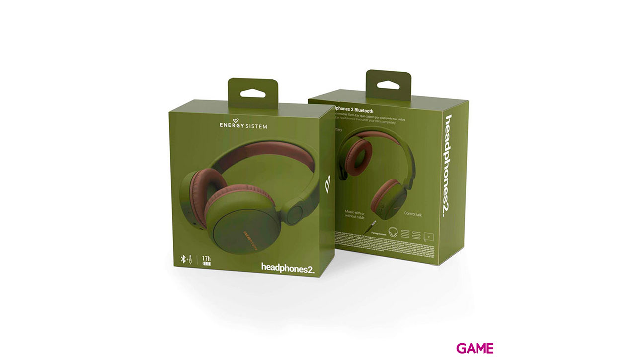 Energy Sistem 445615 3,5 mm MicroUSB Bluetooth Marrón Verde - Auriculares-7