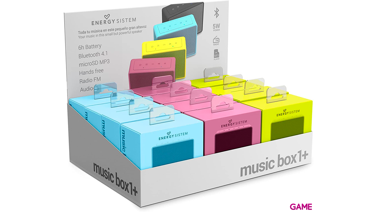 Energy Sistem Energy Music Box 1+ Altavoz monofónico portátil Amarillo 5 W-5