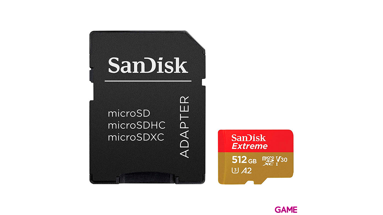 SanDisk Extreme 512GB MicroSDXC UHS-I Clase 10 - Tarjeta Memoria-1