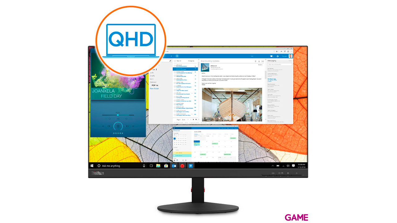 Lenovo ThinkVision S24q-10 23,8´´- IPS - 2K QHD - 75Hz - Monitor-0