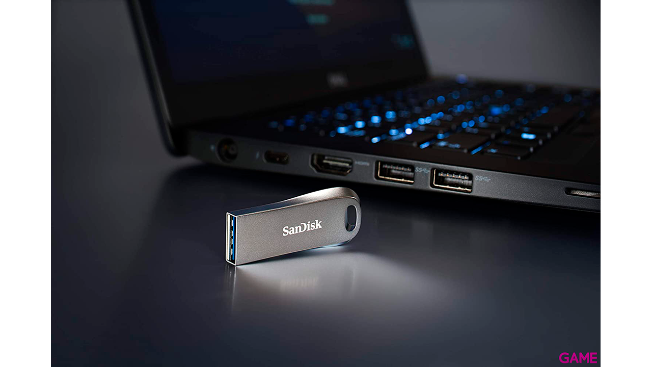 SanDisk Ultra Luxe USB 512GBtipo A 3.2 Gen 1 (3.1 Gen 1) Plata - Pendrive-2