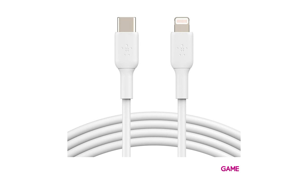 Belkin CAA003BT1MWH cable de conector Lightning 1 m Blanco-1