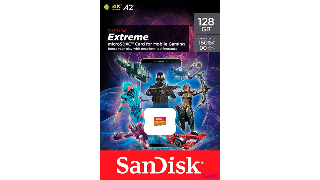 SanDisk Extreme memoria flash 128GB MicroSD-0