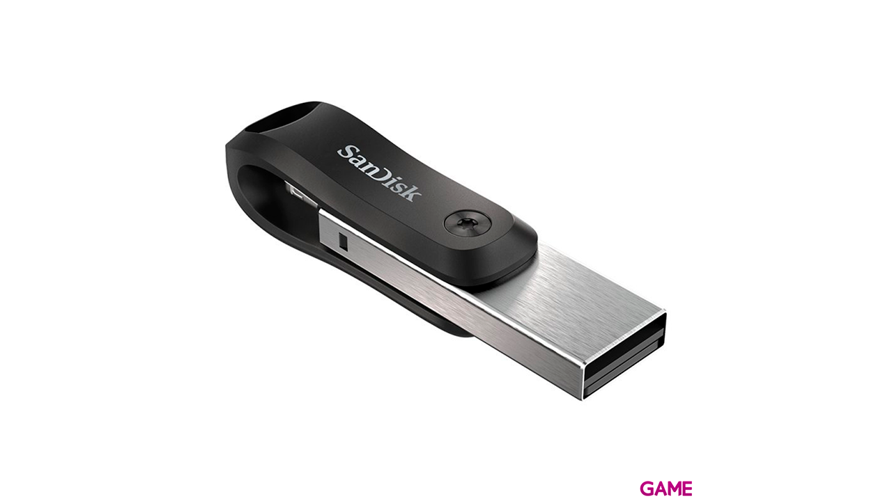 SanDisk iXpand 64GB USB Type-A / Lightning 3.2 Gen 2 (3.1 Gen 2) Negro, Plata - Pendrive-2