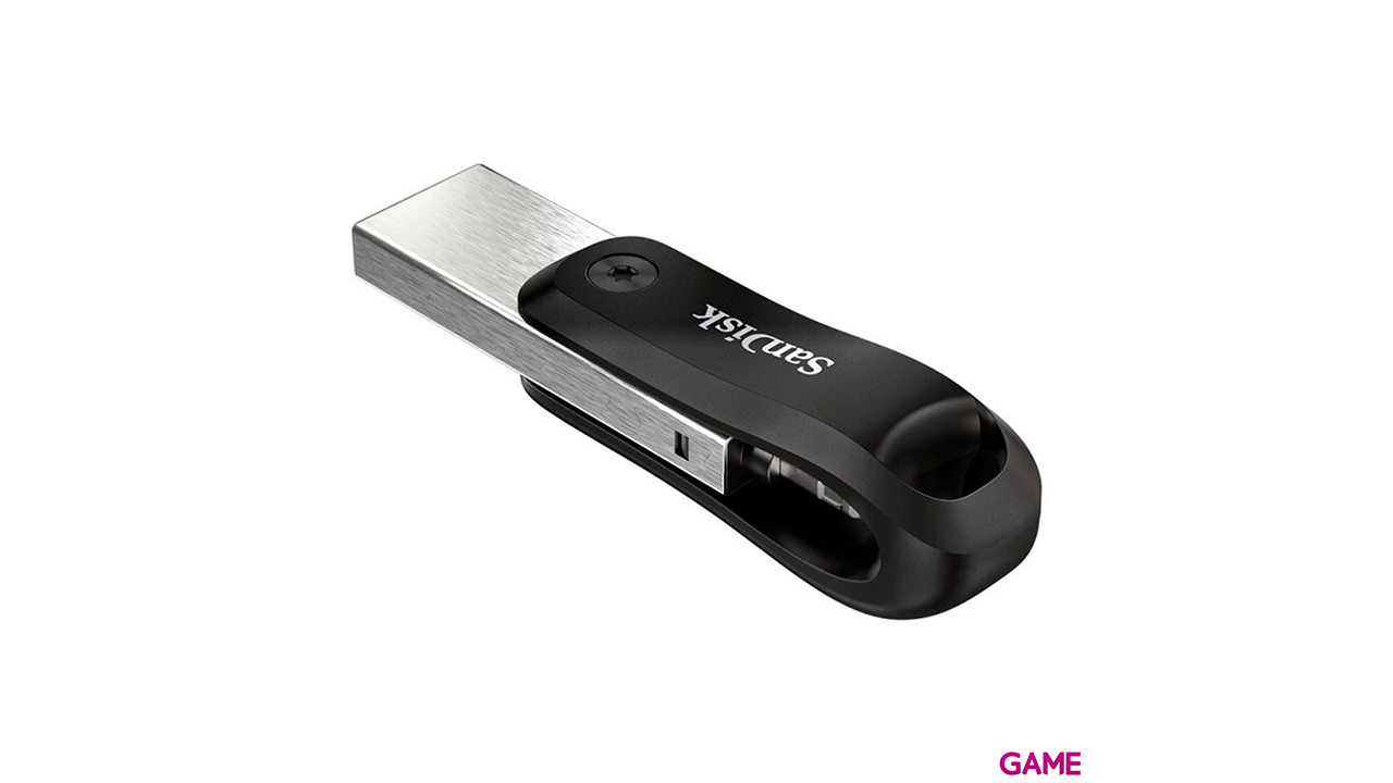 SanDisk iXpand 64GB USB Type-A / Lightning 3.2 Gen 2 (3.1 Gen 2) Negro, Plata - Pendrive-3