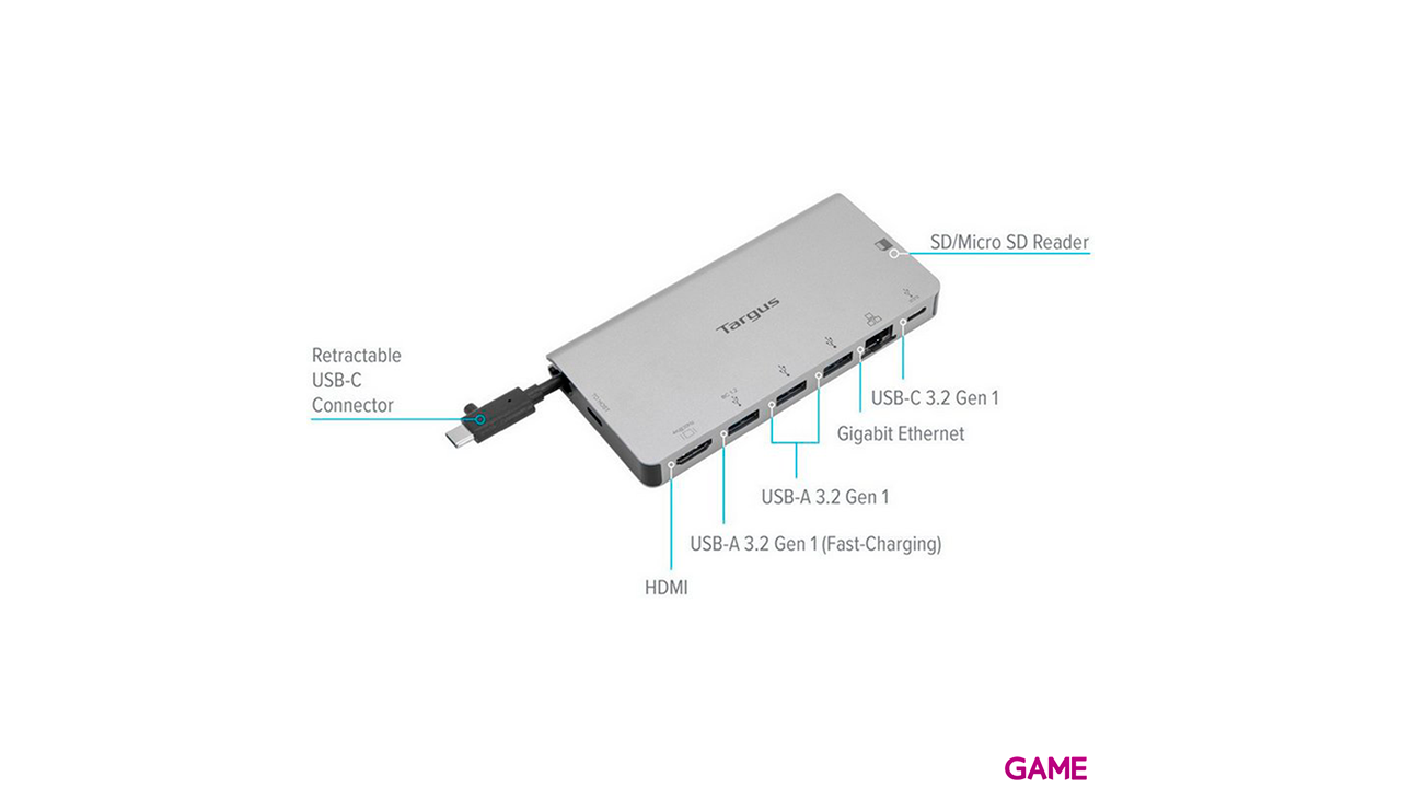 Targus USB-C SINGLE VIDEO 4K HDMI - Dock Station-8