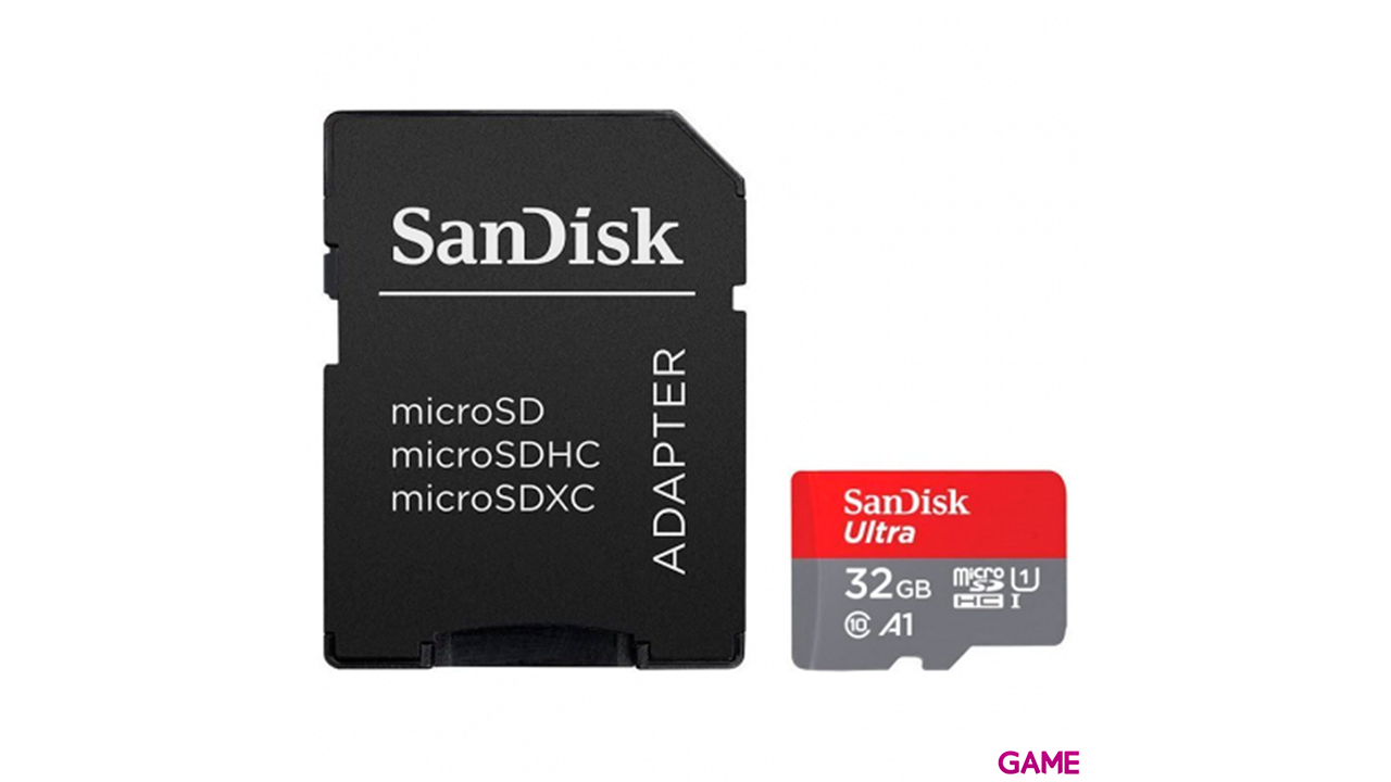 SanDisk Ultra microSD 32GB MiniSDHC UHS-I Clase 10 - Tarjeta Memoria-0