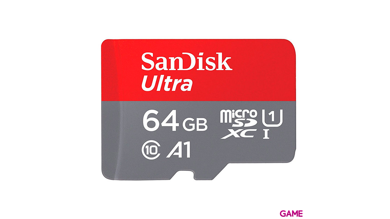 SanDisk Ultra microSD 64GB MicroSDXC UHS-I Clase 10 - Tarjeta Memoria-0