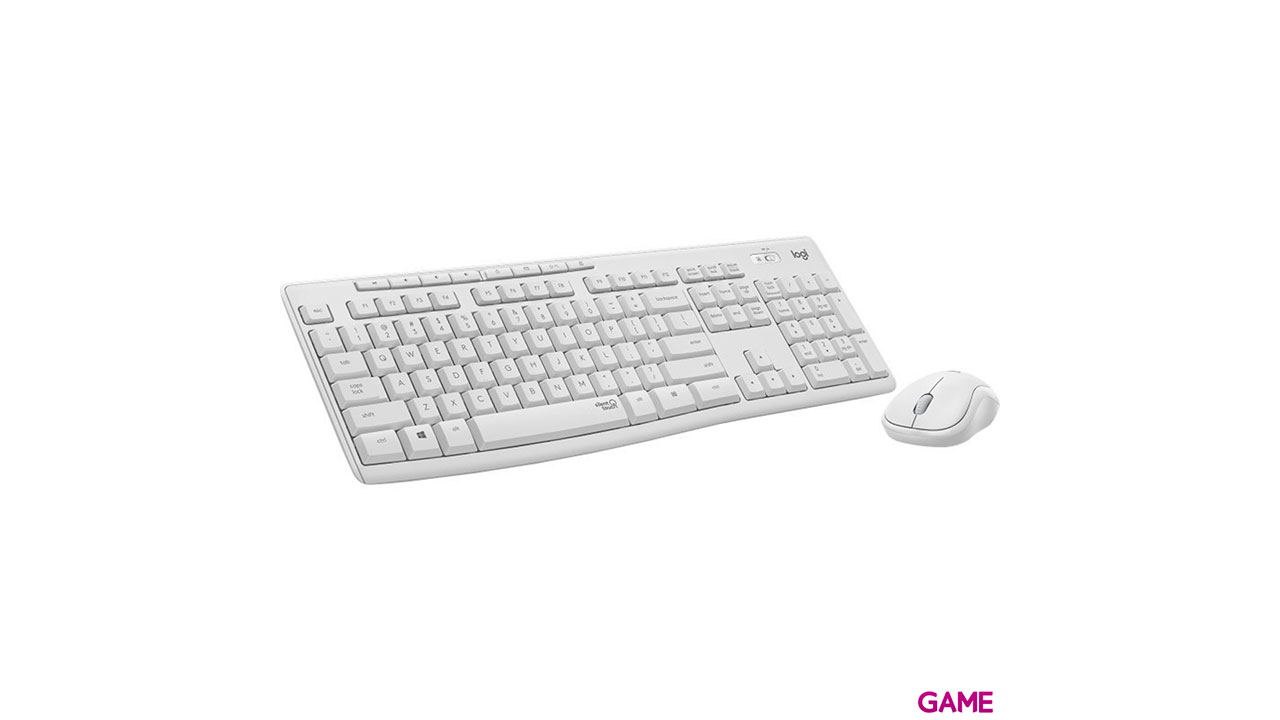 Logitech MK295 Silent Wireless Combo teclado RF inalámbrico QWERTY Francés Blanco - Combo-3