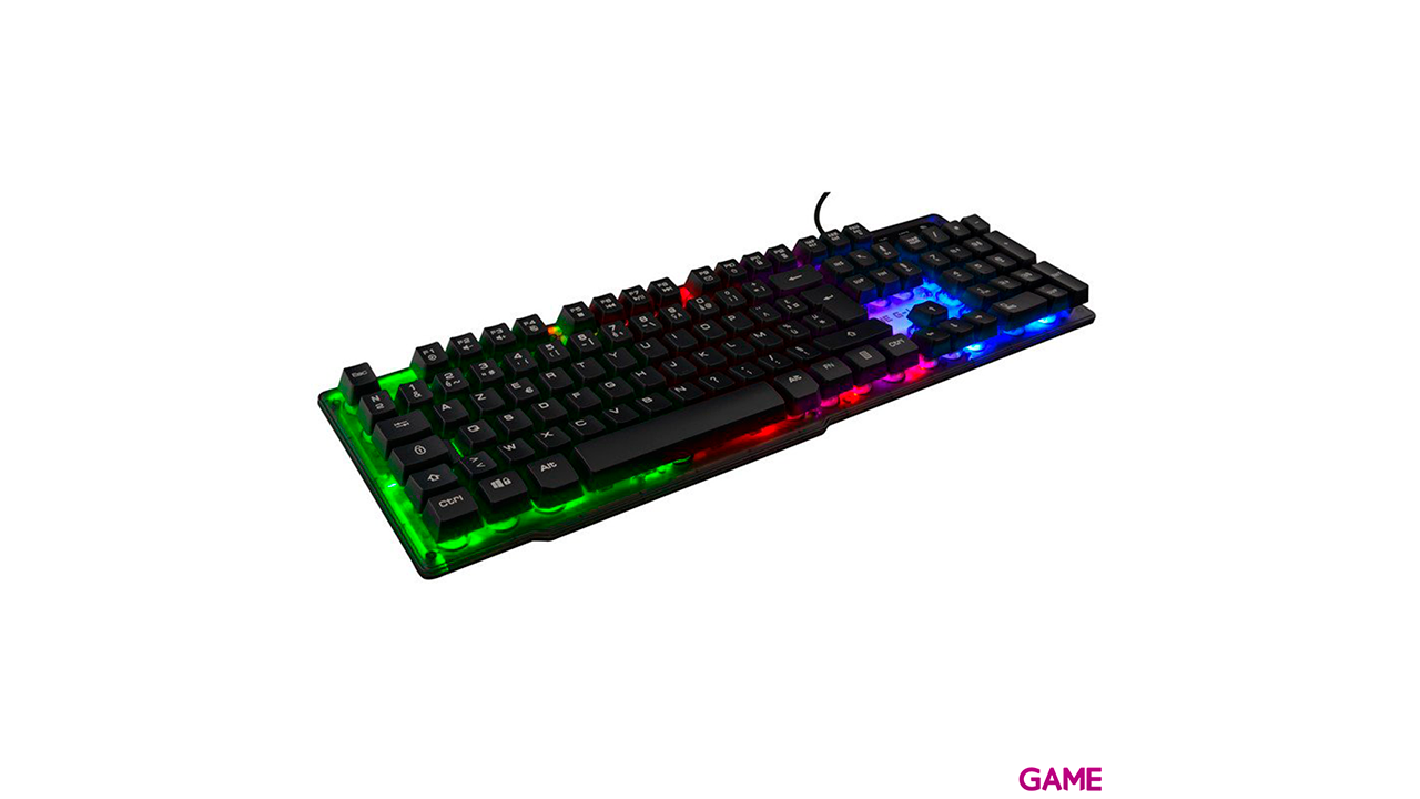 The G-Lab Keyz Neon teclado USB AZERTY Francés Negro-2