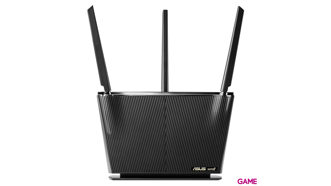ASUS RT-AX68U AX2700 AiMesh router inalámbrico Ethernet Doble banda (2,4 GHz / 5 GHz) 3G 4G Negro-0