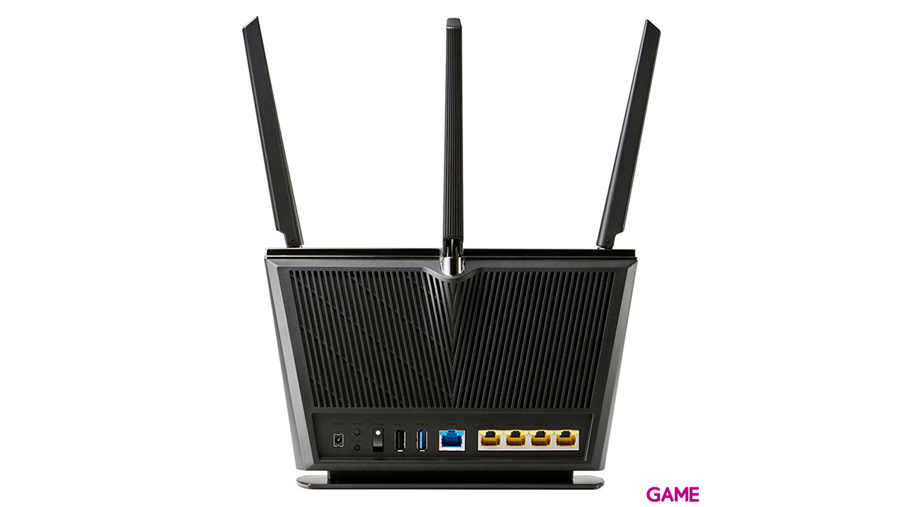 ASUS RT-AX68U AX2700 AiMesh router inalámbrico Ethernet Doble banda (2,4 GHz / 5 GHz) 3G 4G Negro-3