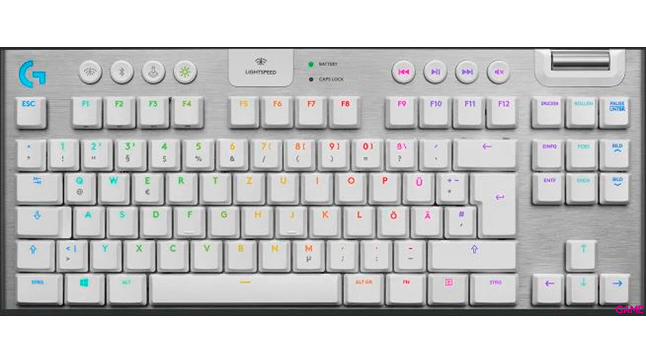 Logitech G G915 TKL teclado RF Wireless + Bluetooth QWERTY Internacional de EE.UU. Blanco-0