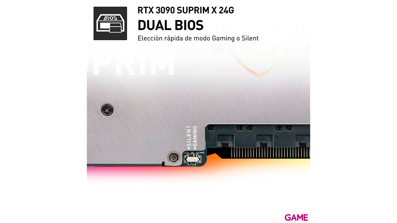 MSI GeForce RTX 3090 SUPRIM X 24G NVIDIA 24 GB GDDR6X-7