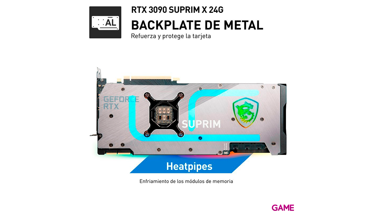 MSI GeForce RTX 3090 SUPRIM X 24G NVIDIA 24 GB GDDR6X-8