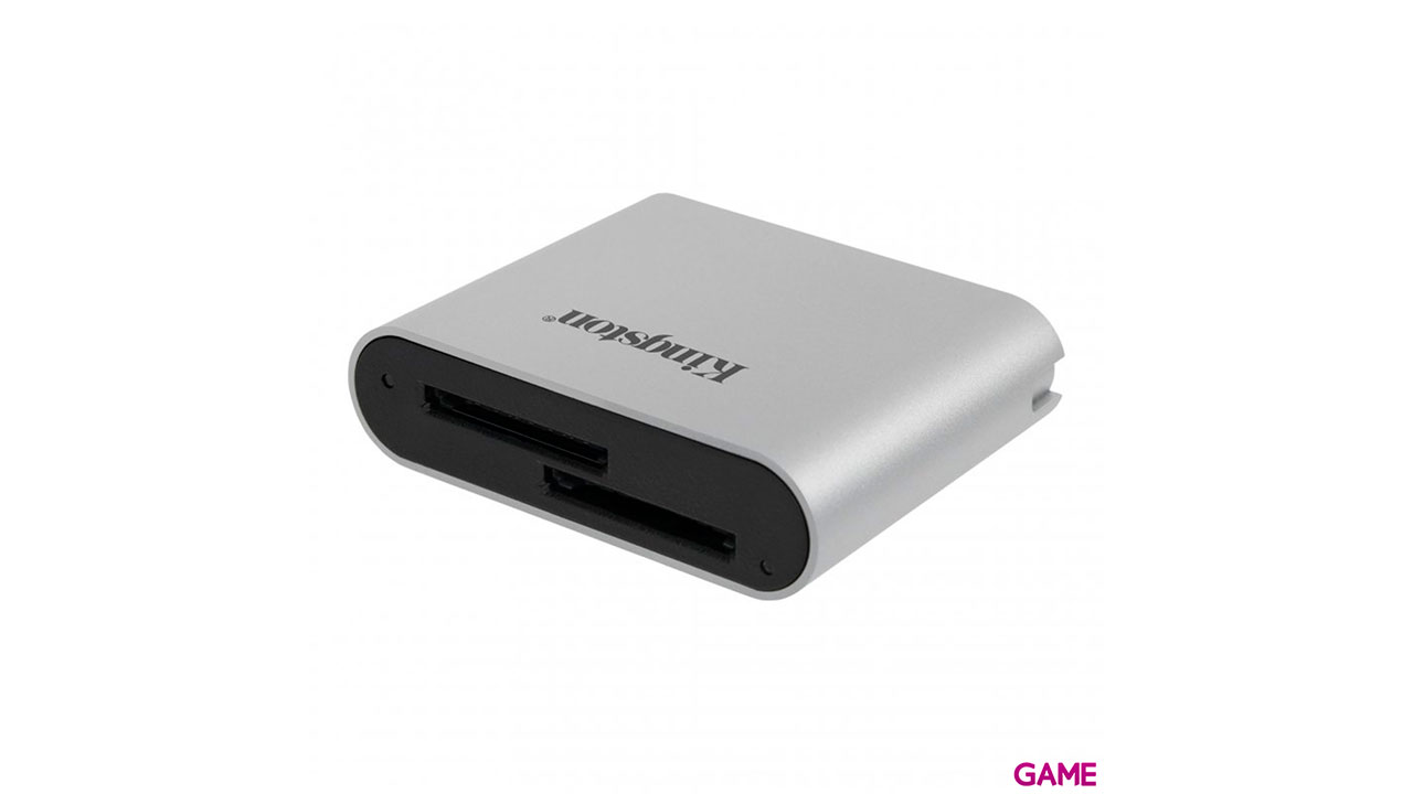 Kingston Technology Workflow SD Reader lector de tarjeta USB 3.2 Gen 1 (3.1 Gen 1) Negro, Plata-0