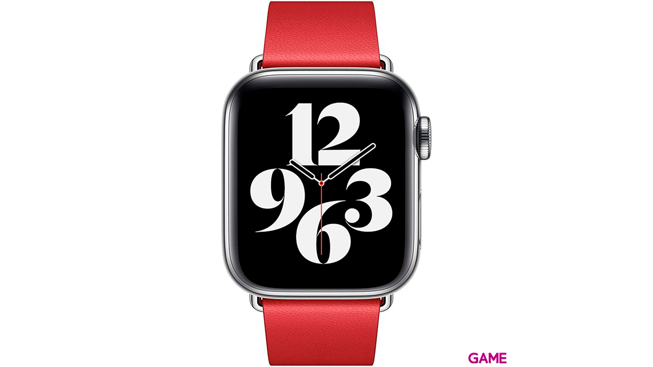 Apple 40mm Cuero Modern Buckle Rojo - Correa-0