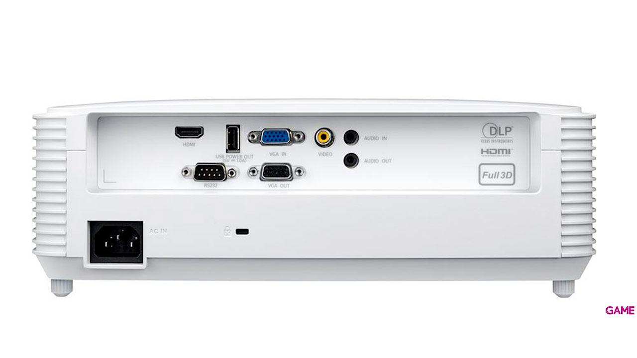 Optoma X309ST videoproyector Proyector para escritorio 3700 lúmenes ANSI DLP XGA (1024x768) 3D Blanco-3