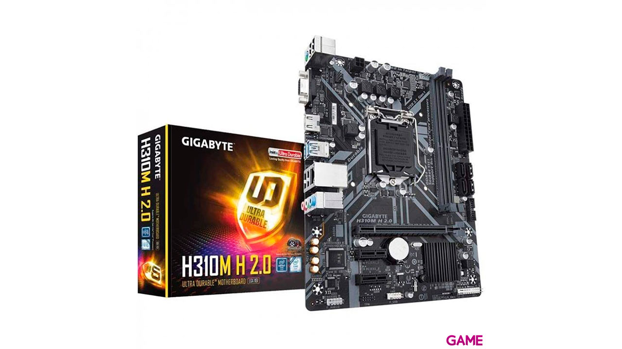 Gigabyte H310M H Intel® H310 LGA 1151 Zocalo H4 micro ATX - Placa Base-0