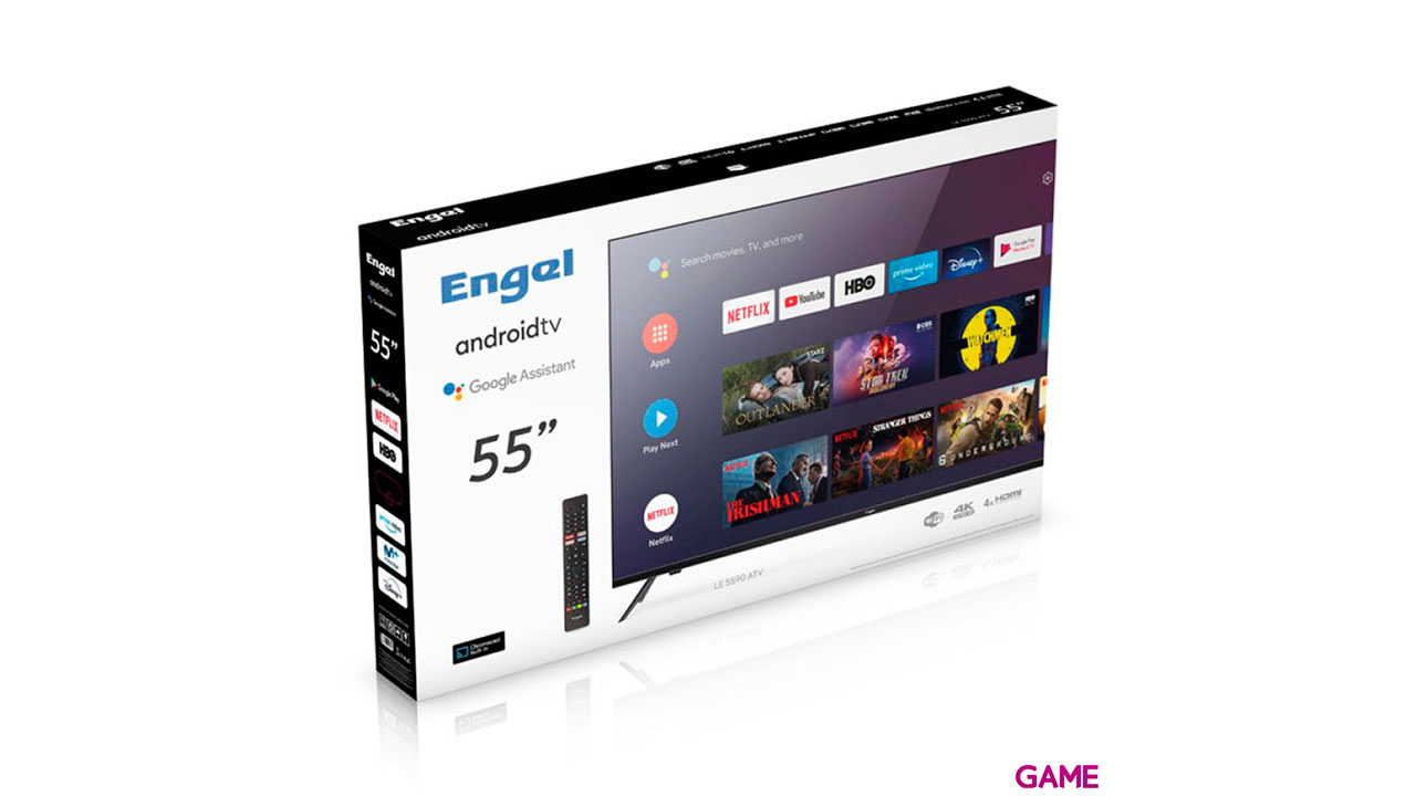 Engel LE 5590 55´´ 4K UHD TDT2/SAT2/C AndroidTV 9 0 Google Asist Chromecast - Televisor-2
