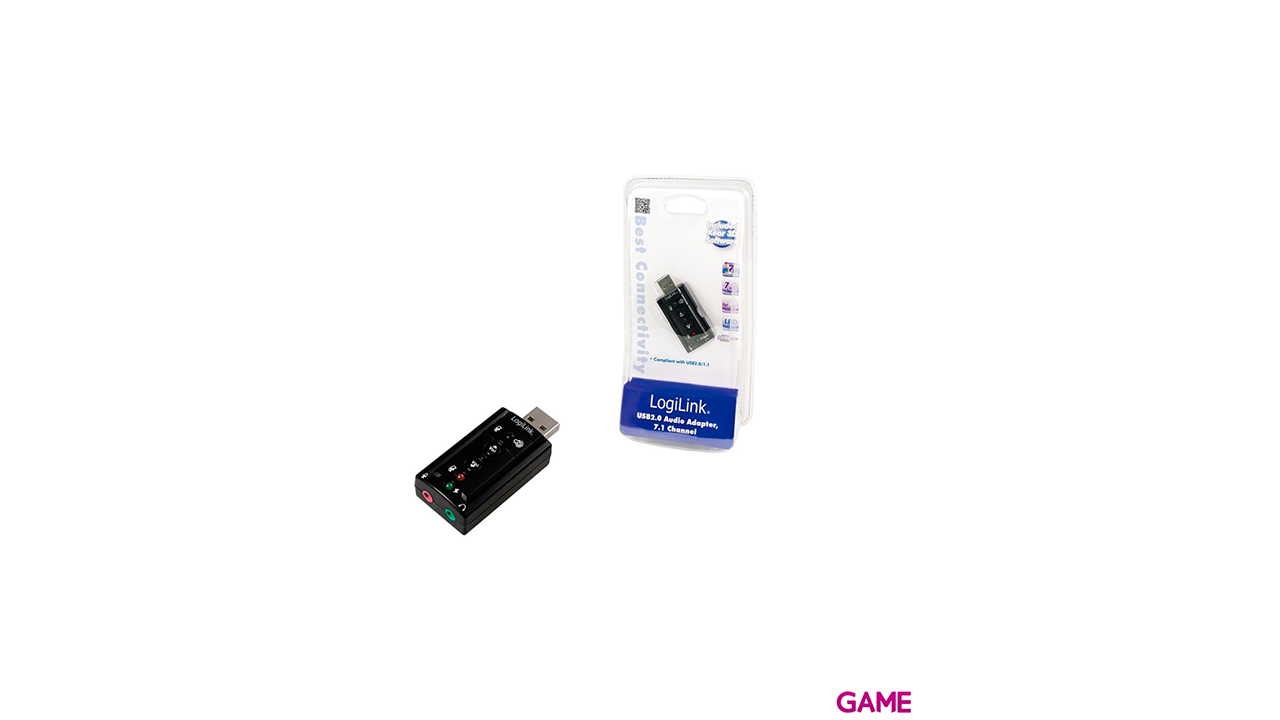 LogiLink USB Soundcard 7.1 canales - Tarjeta Sonido-0