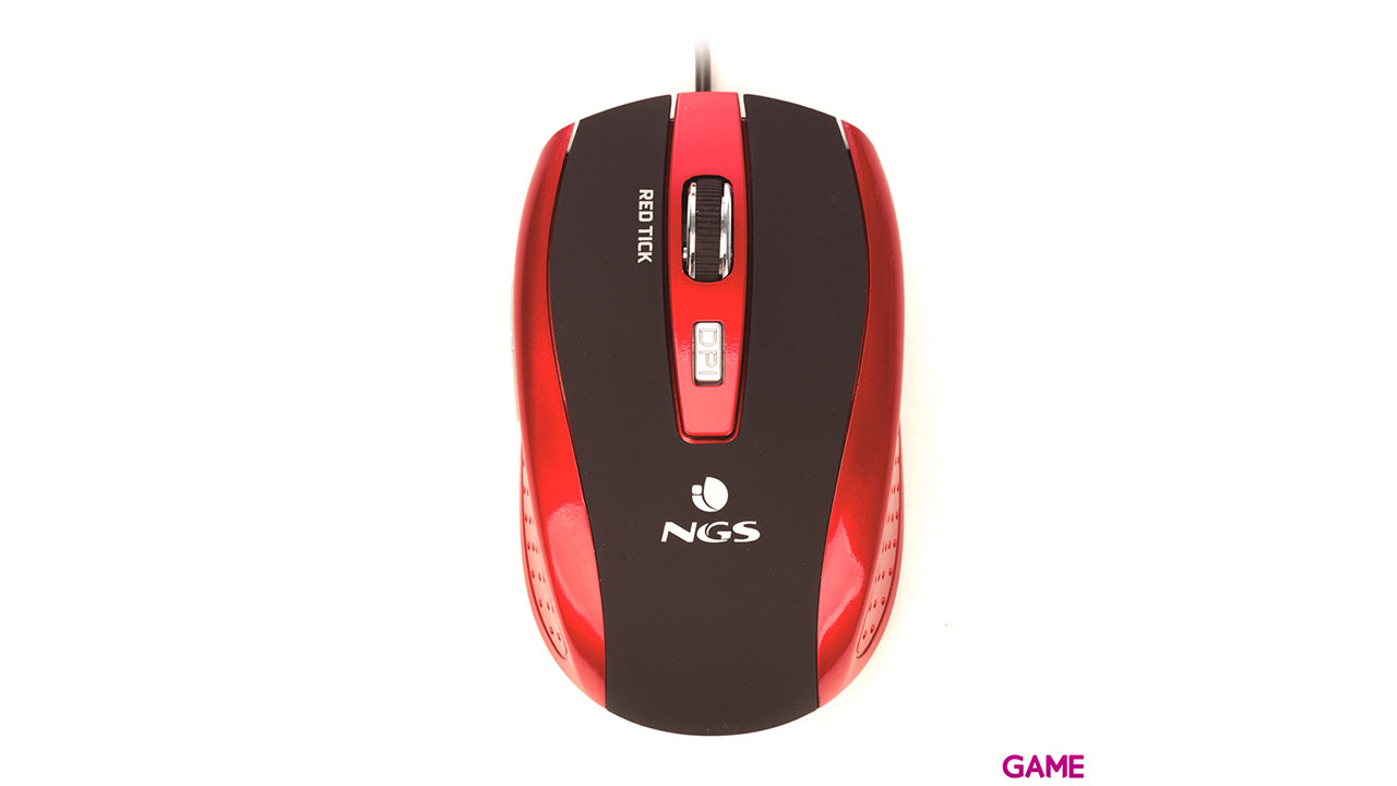 NGS Red Tick USB tipo A Optico 800DPI - Raton-0