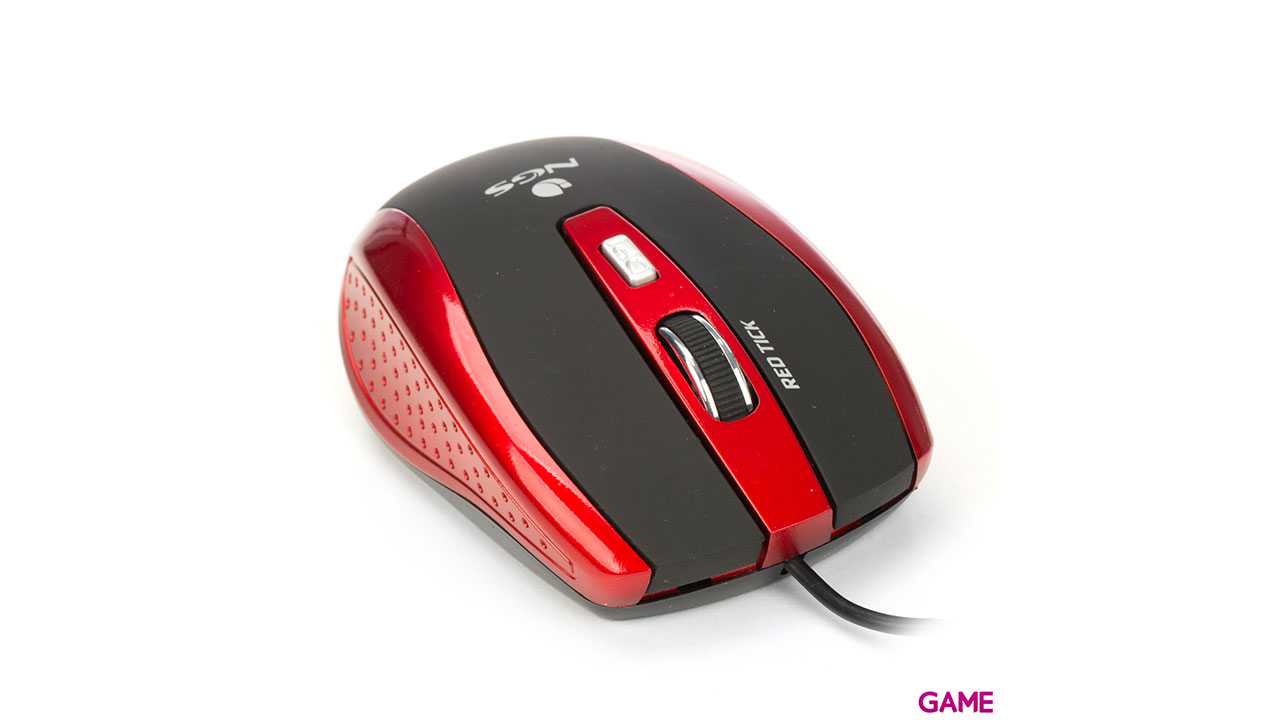 NGS Red Tick USB tipo A Optico 800DPI - Raton-1