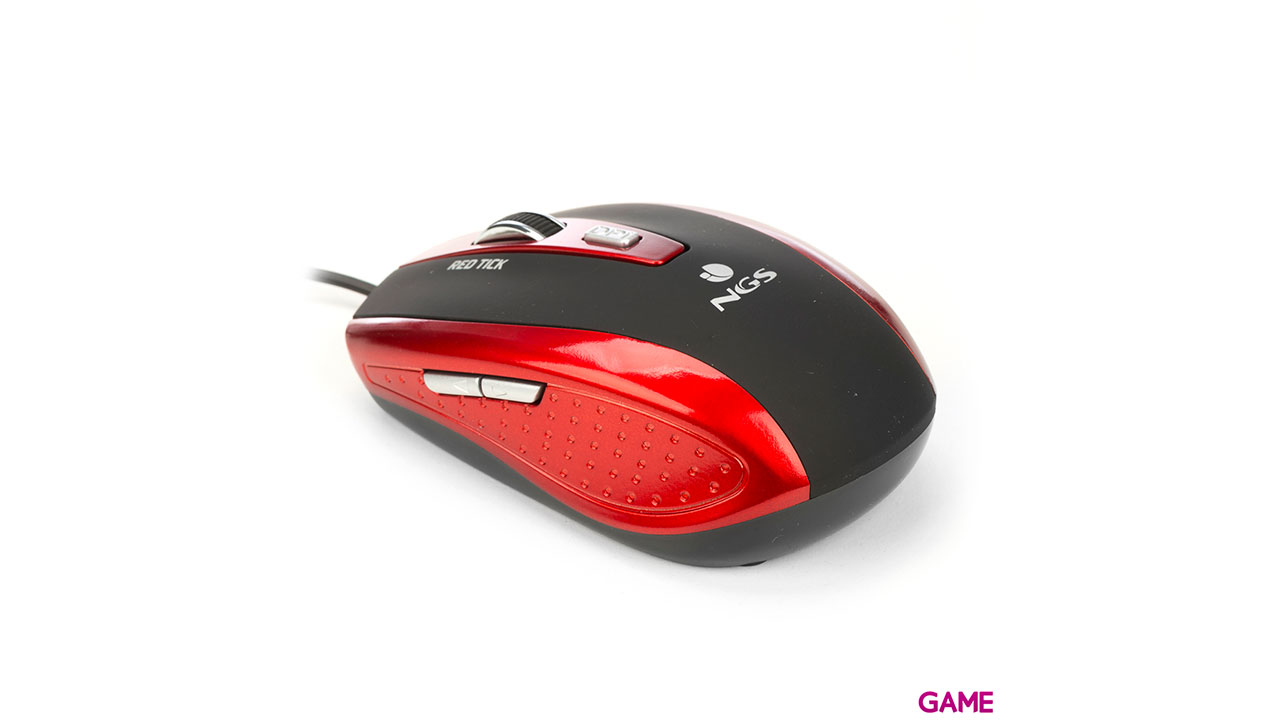 NGS Red Tick USB tipo A Optico 800DPI - Raton-2