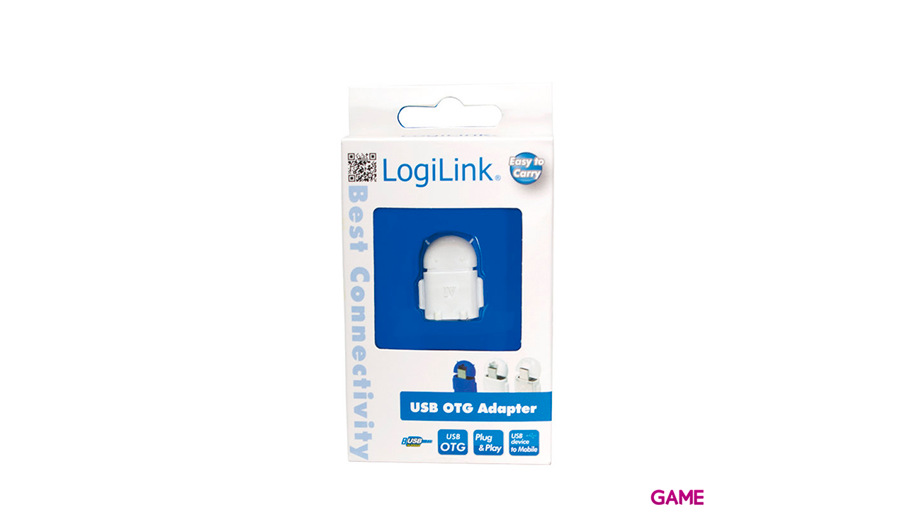 LogiLink AA0063 cable gender changer Micro-USB-OTG USB 2.0 Blanco-0