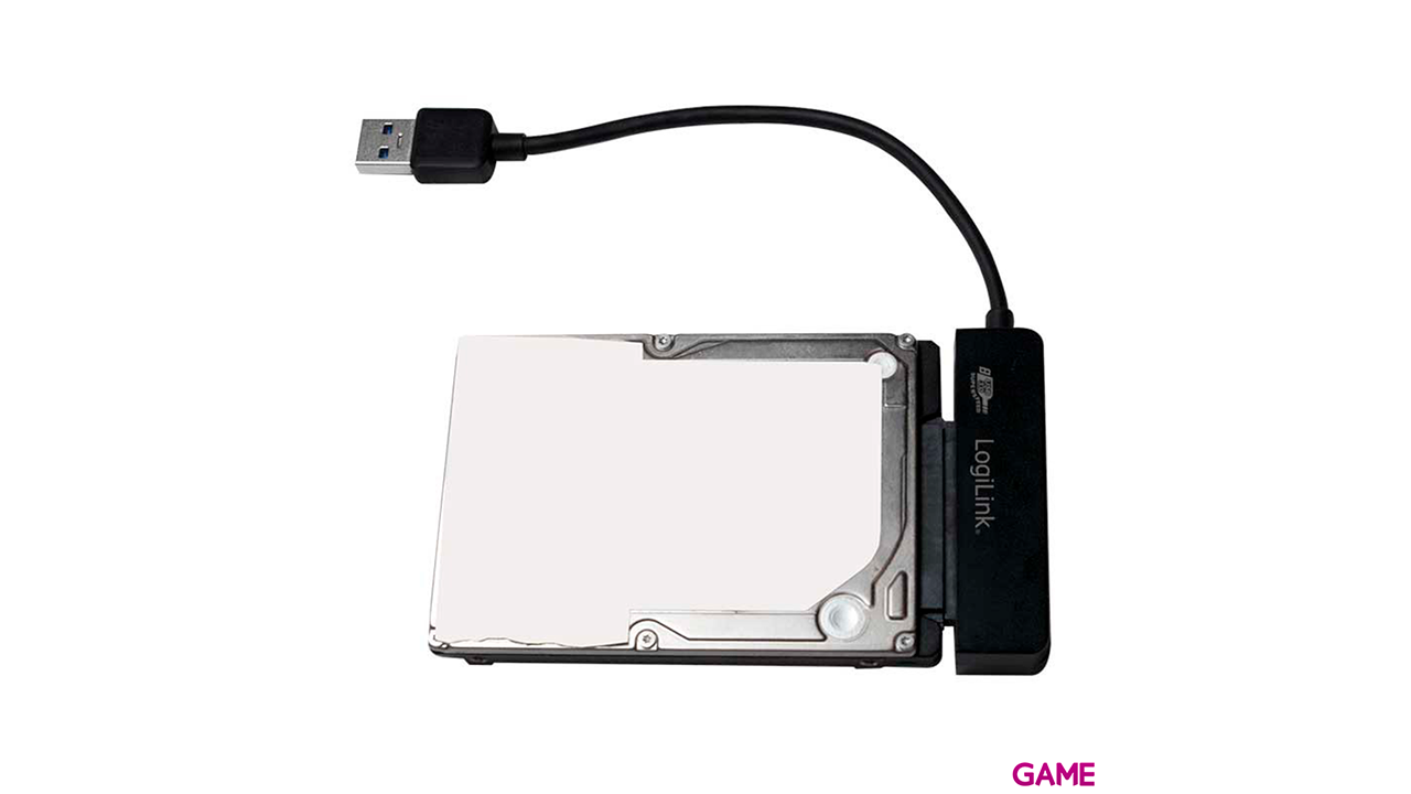 LogiLink AU0012A Gender Changer SATA USB 3.0 Negro - Adaptador-1