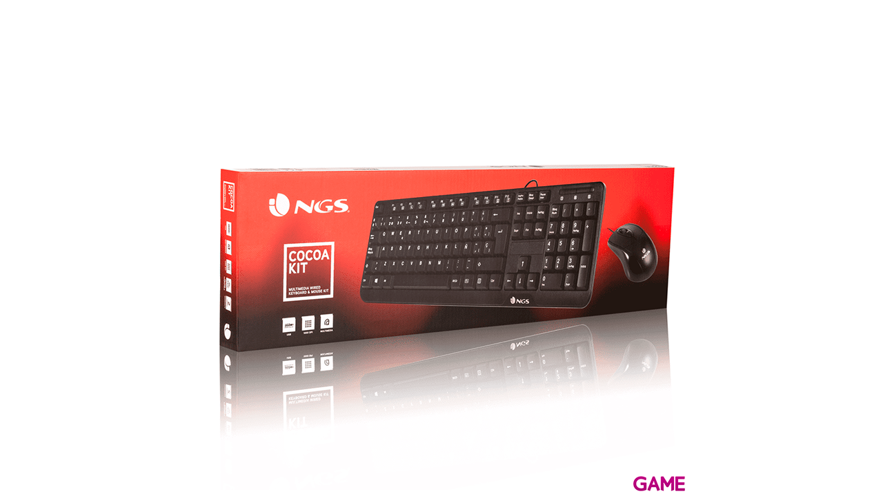 TECLADO+RATON NGS COCOA KIT-3