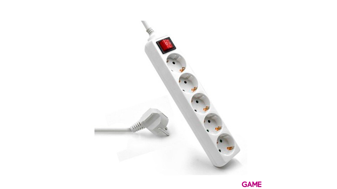 Phasak 6 Tomas con Interruptor 1.5m Blanco - Regleta-0