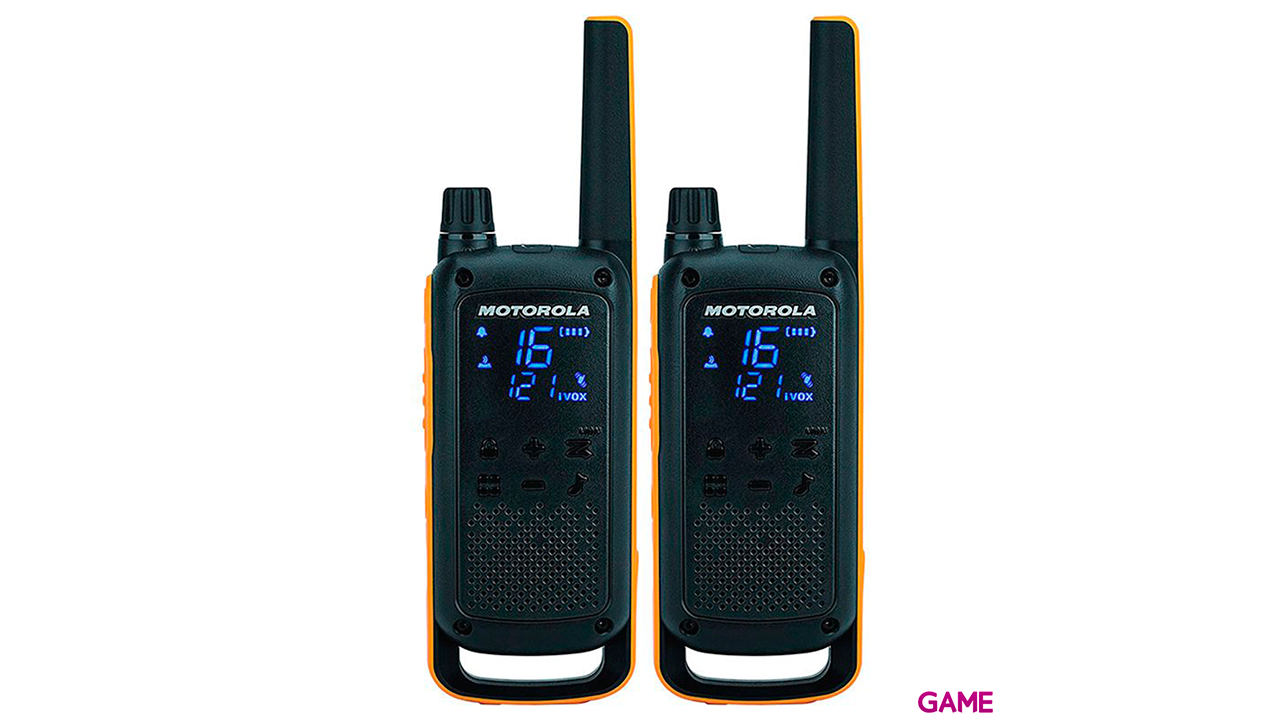 Motorola Talkabout T82 two-way - 16 canales 446 - 446.2 MHz Negro Naranja - Walkie Talkie-2