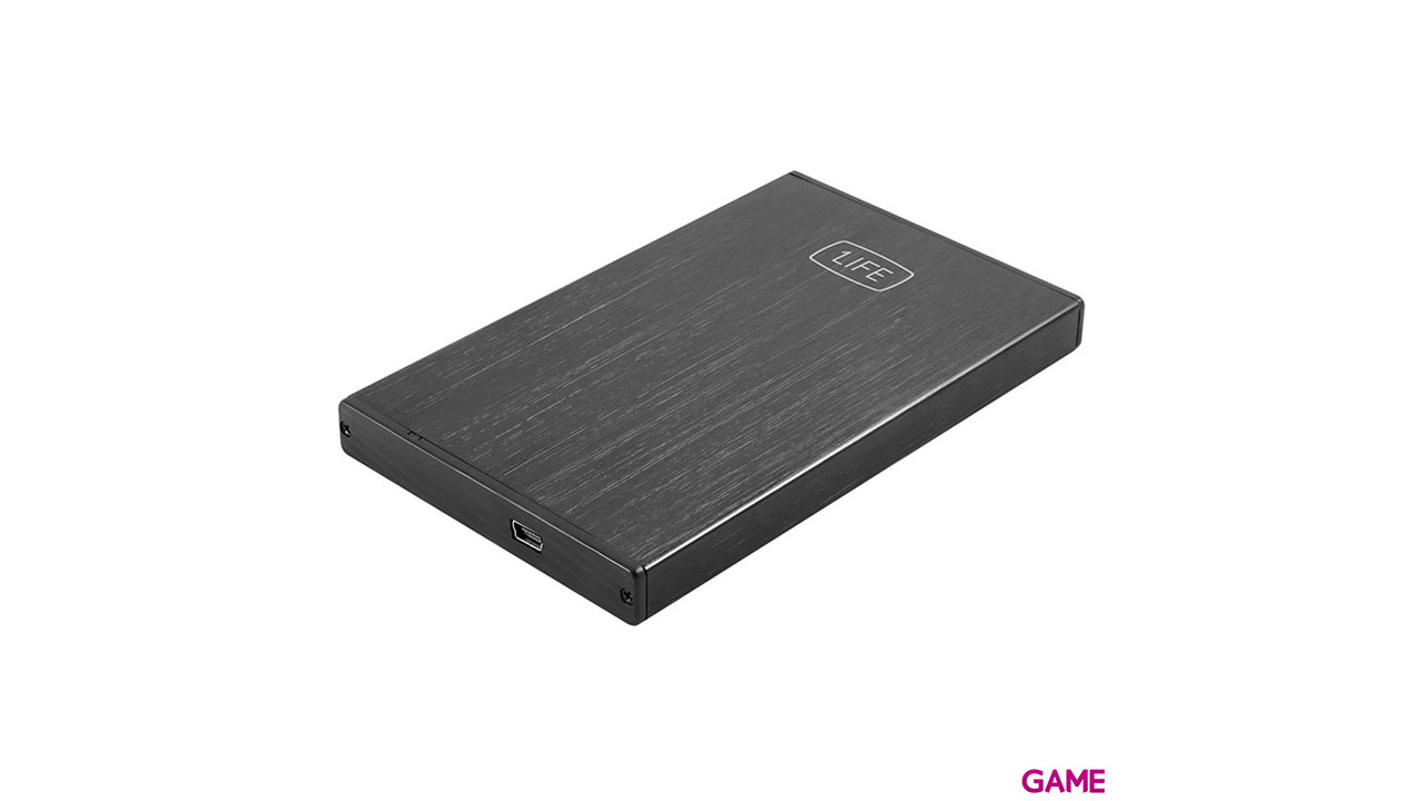 1Life hd:vault 2 Carcasa de disco duro/SSD Negro 2.5