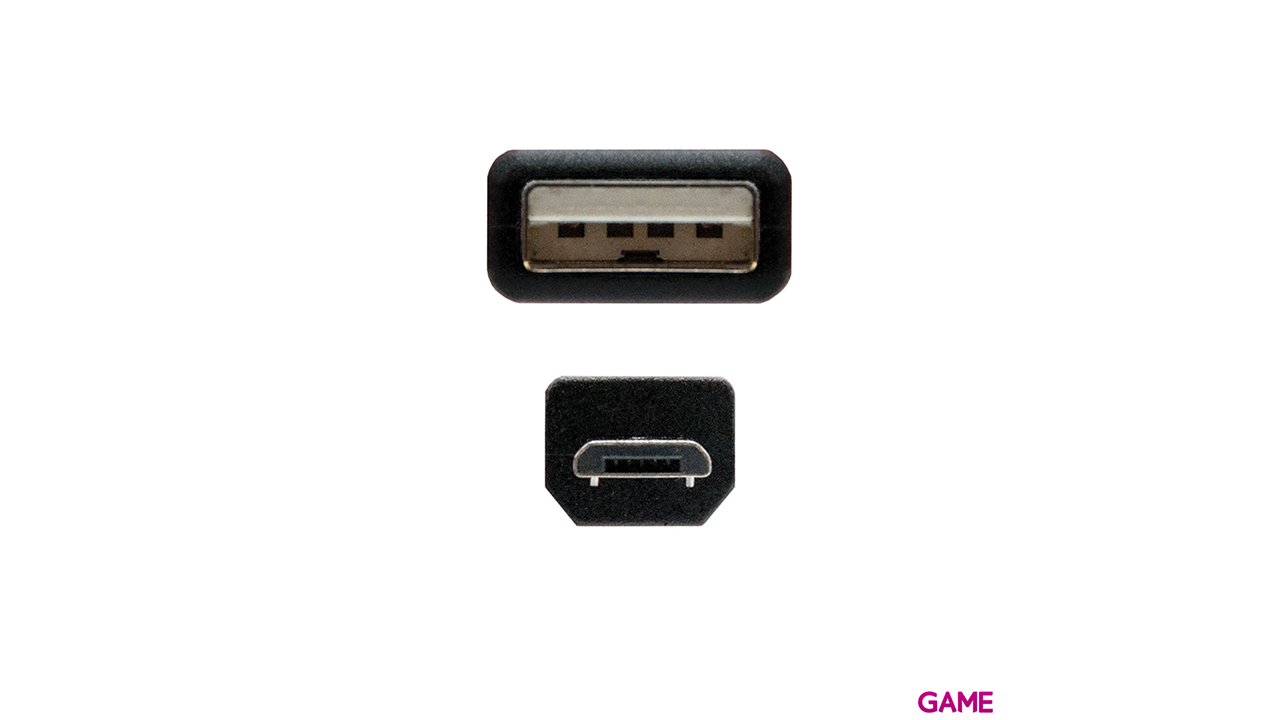 Nanocable 2.0, TIPO A/M-MICRO USB B/M, 0.8m - Cable-2